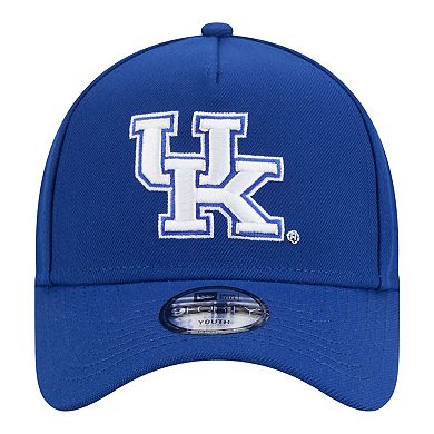 Youth New Era Royal Kentucky Wildcats 9FORTY A-Frame Adjustable Hat