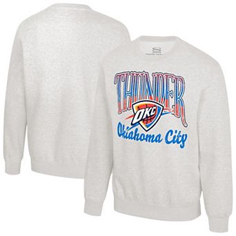 Unisex Stadium Essentials Oatmeal Oklahoma City Thunder Sky High Fleece Sweatshirt