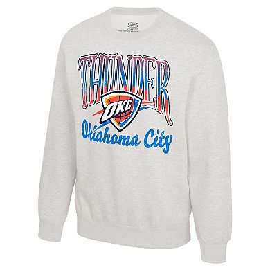Unisex Stadium Essentials Oatmeal Oklahoma City Thunder Sky High Fleece Sweatshirt