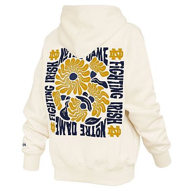 Women's Pressbox Cream Notre Dame Fighting Irish Elena Janise Hoodie