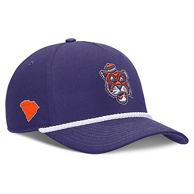Unisex Nike Purple Clemson Tigers 2026 Basketball Refresh 5-Panel Rope Rise Hat