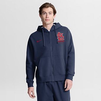 Men's Nike Navy St. Louis Cardinals Primetime Lockup Full-Zip Hoodie