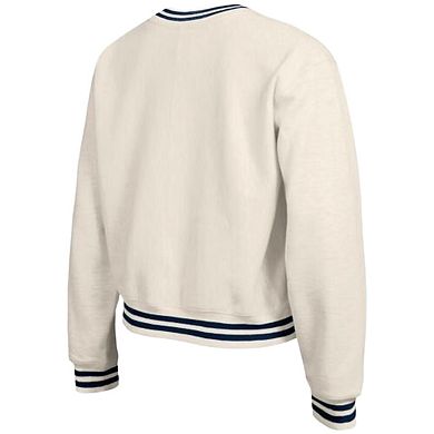 Women's Champion Cream Atlanta Braves Reverse Weave Sweatshirt