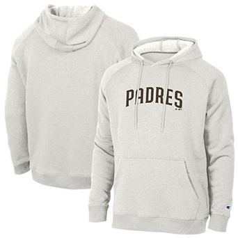 Men's Champion Cream San Diego Padres Triumph Tri-Blend Raglan Hoodie