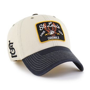 Men's '47 Natural/Black St. Louis Cardinals Keepsake Collection Clean Up Adjustable Hat