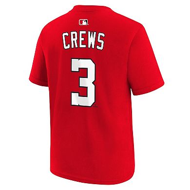Youth Nike Dylan Crews Red Washington Nationals Name & Number T-Shirt