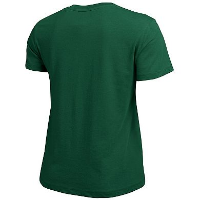 Women's Champion Green Miami Hurricanes Arched Over Logo T-Shirt