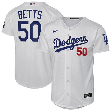 Youth Nike Mookie Betts White Los Angeles Dodgers Home Stadium Jersey