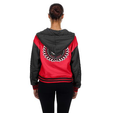 Women's New Era Red Kansas City Chiefs Throwback Full-Snap Hooded Jacket