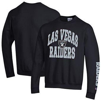 Men's Champion Black Las Vegas Raiders Powerblend Fleece Sweatshirt
