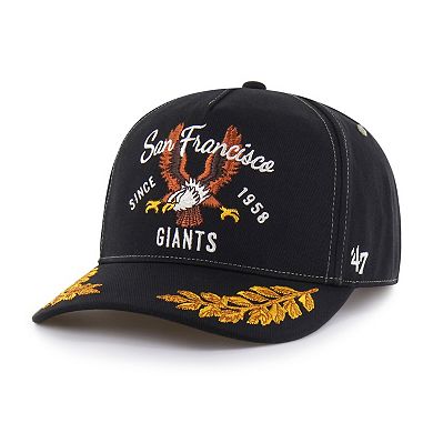 Men's '47 Black San Francisco Giants Keepsake Collection Adjustable Hitch Hat