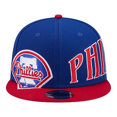 Men's New Era Royal/Red Philadelphia Phillies Stretched Two-Tone 9FIFTY Adjustable Hat