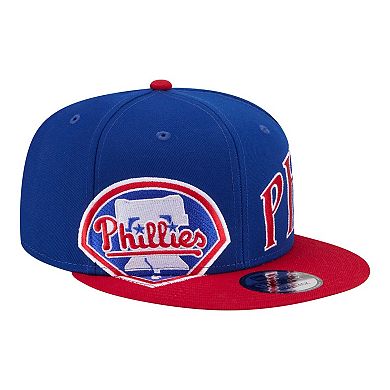 Men's New Era Royal/Red Philadelphia Phillies Stretched Two-Tone 9FIFTY Adjustable Hat