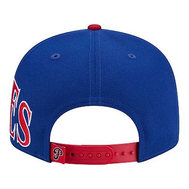 Men's New Era Royal/Red Philadelphia Phillies Stretched Two-Tone 9FIFTY Adjustable Hat