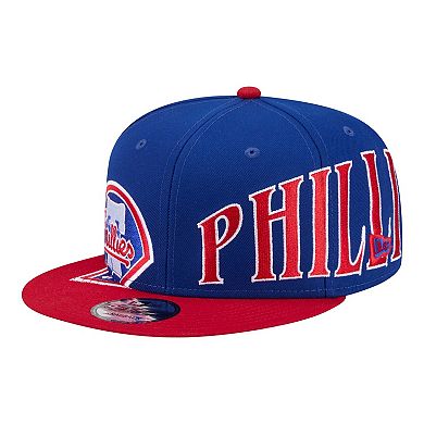Men's New Era Royal/Red Philadelphia Phillies Stretched Two-Tone 9FIFTY Adjustable Hat