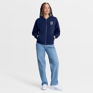 Women's Fanatics Navy Detroit Tigers Oversized Rage Against Full-Zip Jacket