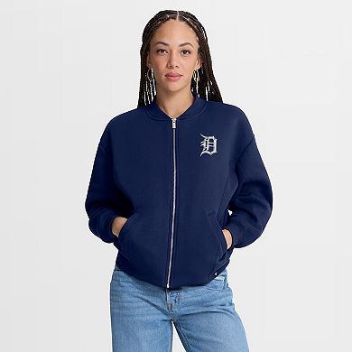 Women's Fanatics Navy Detroit Tigers Oversized Rage Against Full-Zip Jacket