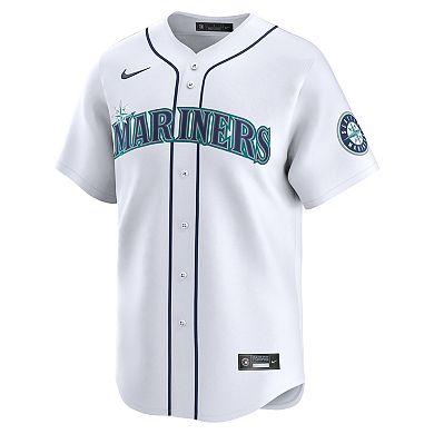 Men's Nike Josh Naylor White Seattle Mariners Home Limited Jersey