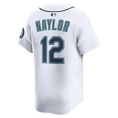 Men's Nike Josh Naylor White Seattle Mariners Home Limited Jersey