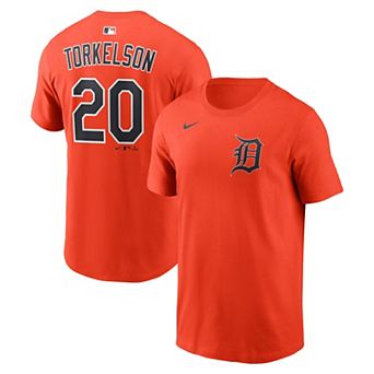 Men's Nike Spencer Torkelson Orange Detroit Tigers Name & Number T-Shirt