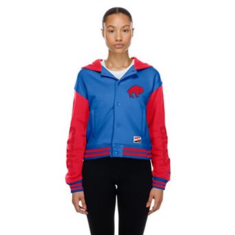 Women's New Era Royal Buffalo Bills Throwback Full-Snap Hooded Jacket