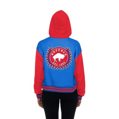 Women's New Era Royal Buffalo Bills Throwback Full-Snap Hooded Jacket