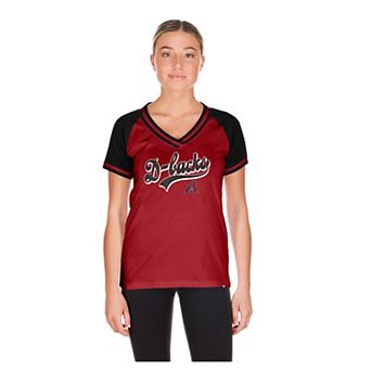 Women's New Era Red Arizona Diamondbacks Gameday V-Neck T-Shirt