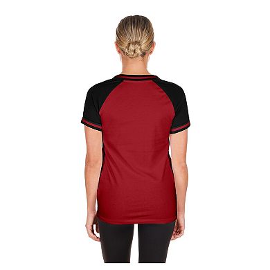 Women's New Era Red Arizona Diamondbacks Gameday V-Neck T-Shirt