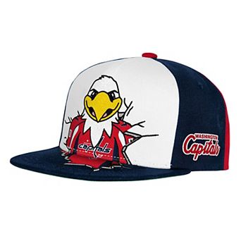 Youth Mitchell & Ness Navy Washington Capitals Mascot Snapback Hat
