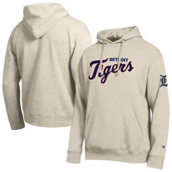 Men's Champion Oatmeal Detroit Tigers All Star Chenille Hoodie