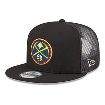 Men's New Era Black Denver Nuggets Core Logo Meshback 9FIFTY Snapback Hat