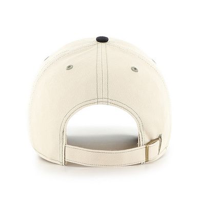 Men's '47 Natural/Black Los Angeles Dodgers Keepsake Collection Clean Up Adjustable Hat