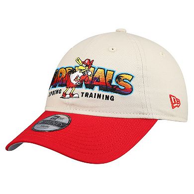Youth New Era Stone/Red St. Louis Cardinals 2026 Spring Training Fan Pack Batter 9TWENTY Adjustable Hat