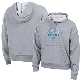 Women's Champion Gray Detroit Lions Triumph Tri-Blend Hoodie