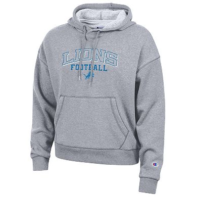 Women's Champion Gray Detroit Lions Triumph Tri-Blend Hoodie