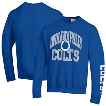 Men's Champion Royal Indianapolis Colts Powerblend Fleece Sweatshirt