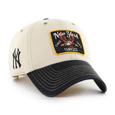 Men's '47 Natural/Black New York Yankees Keepsake Collection Clean Up Adjustable Hat