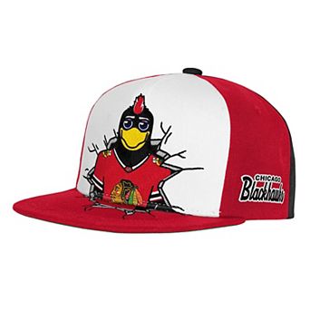 Youth Mitchell & Ness Red Chicago Blackhawks Mascot Snapback Hat