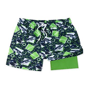 Men's Chubbies Navy Seattle Seahawks Game Day Fit Classic Lined Swim Trunks