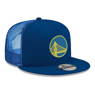 Men's New Era Royal Golden State Warriors Core Logo Meshback 9FIFTY Snapback Hat