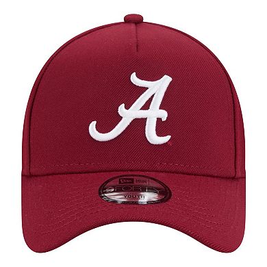 Youth New Era Crimson Alabama Crimson Tide 9FORTY A-Frame Adjustable Hat
