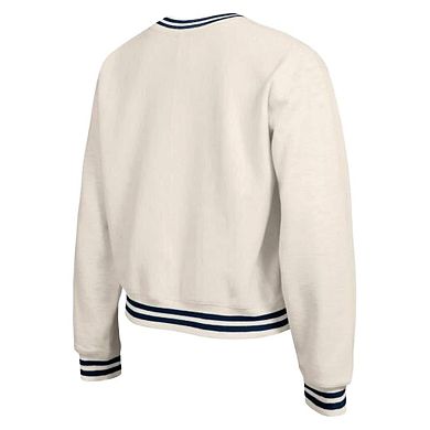 Women's Champion Cream Milwaukee Brewers Reverse Weave Sweatshirt