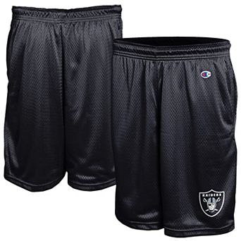 Men's Champion Black Las Vegas Raiders Classic Mesh Shorts