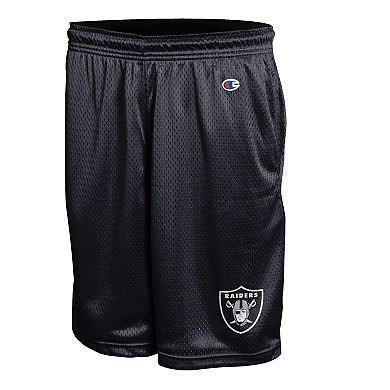 Men's Champion Black Las Vegas Raiders Classic Mesh Shorts