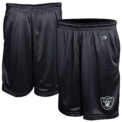 Men's Champion Black Las Vegas Raiders Classic Mesh Shorts