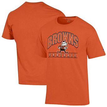 Men's Champion Orange Cleveland Browns Jersey T-Shirt