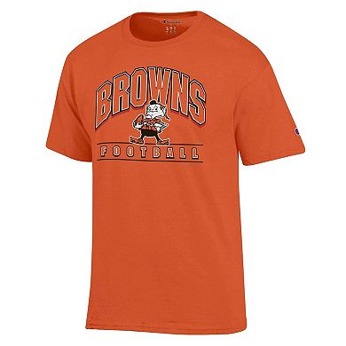 Men's Champion Orange Cleveland Browns Jersey T-Shirt