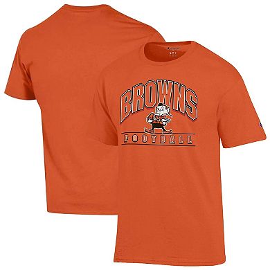Men's Champion Orange Cleveland Browns Jersey T-Shirt