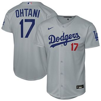 Youth Nike Shohei Ohtani Gray Los Angeles Dodgers Alternate Stadium Jersey