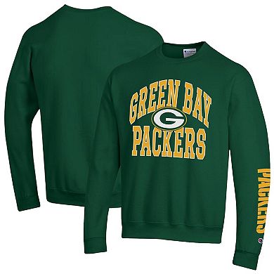 Men's Champion Green Green Bay Packers Powerblend Fleece Sweatshirt